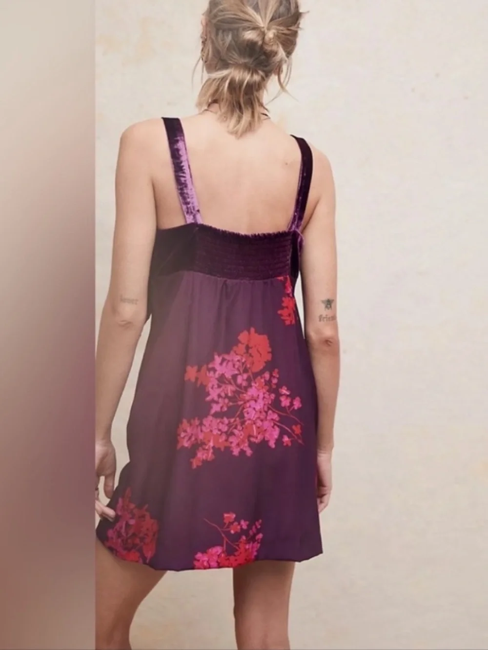 Free People Tie a Bow Mini Dress | Size Small - Picture 3 of 7